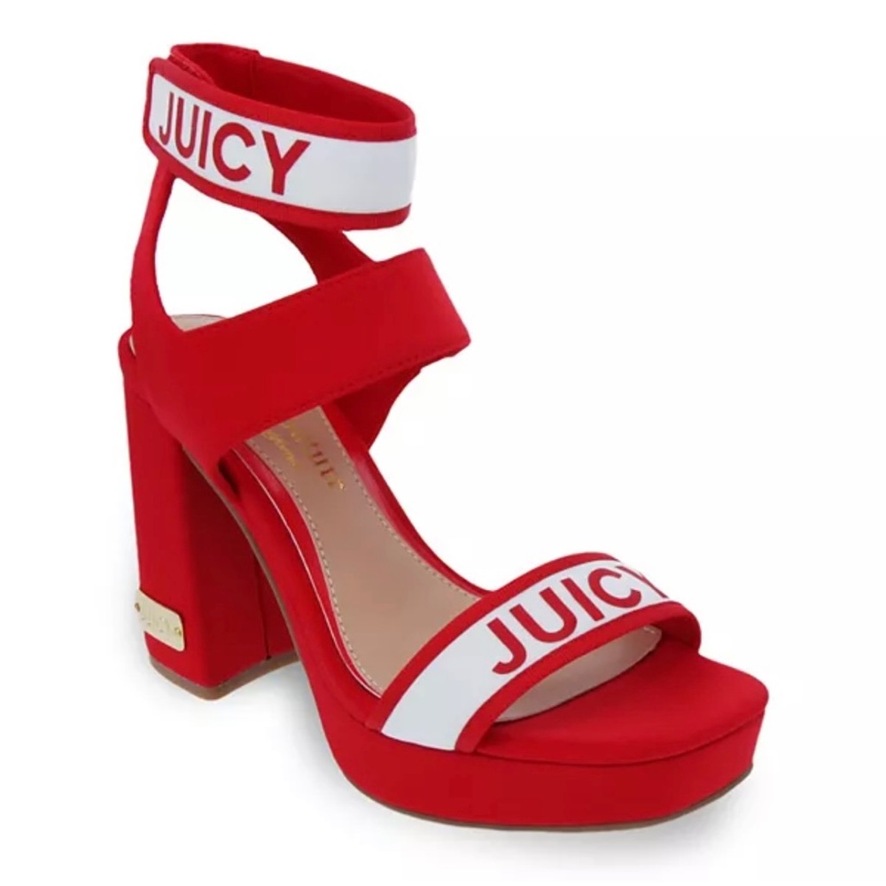 Juicy Couture Women’s Glisten platform heels sz 8.5